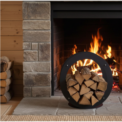 Stojak na drewno kominkowe OBRĘCZE